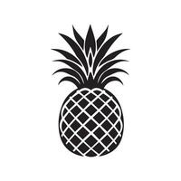 Ananas natürlich Essen Symbol. Frische Süss Kunst Vektor Design.