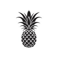 ananas naturlig mat ikon. friskhet ljuv konst vektor design.