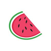 vattenmelon mat ikon Färg isolerat vektor på vit bakgrund.