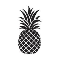 ananas naturlig mat ikon. friskhet ljuv konst vektor design.