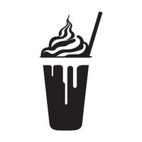 milkshake ikon symbol. vektor platt tecken design.