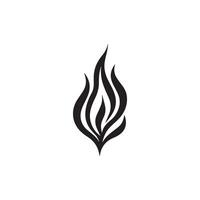 Feuer Symbol schwarz und rot Vektor Design Symbol von Leistung und Energie. eben Stil.