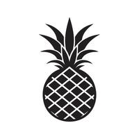 ananas naturlig mat ikon. friskhet ljuv konst vektor design.