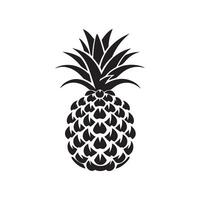 ananas naturlig mat ikon. friskhet ljuv konst vektor design.