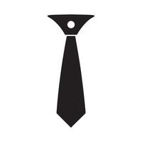 Krawatte Symbol isoliert auf Weiß Hintergrund Vektor Design.