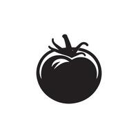 Tomate Symbol schwarz natürlich Essen Vektor Design Illustration.