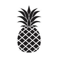 Ananas natürlich Essen Symbol. Frische Süss Kunst Vektor Design.