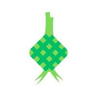 Ketupat Design Symbol. Vektor Essen Illustration