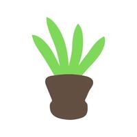 Pflanze im Topf Symbol Design vektor