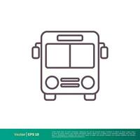 Bus, Transport Symbol Vektor Logo Vorlage Illustration Design. Vektor eps 10.