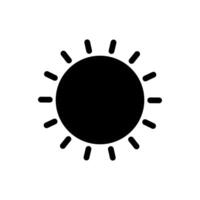 Sonne Symbol. Sonne Logo zum Netz Design vektor