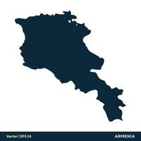 armenia - Europa länder Karta vektor ikon mall illustration design