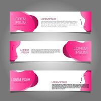 modern baner mall design. rosa flytande stänk baner illustration design vektor eps 10.