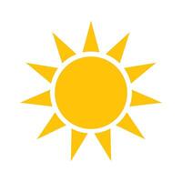 Sonne Symbol. modisch Vektor Sommer- Symbol zum Webseite Design