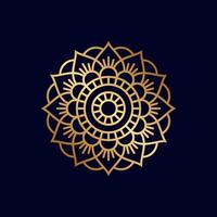 elegant Gold Mandala Vektor Logo Vorlage