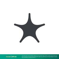 einfach Star gestalten Symbol Vektor Logo Vorlage Illustration Design. Vektor eps 10.