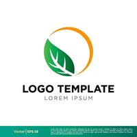 Natur Blatt Symbol Vektor Logo Vorlage Illustration Design. Vektor eps 10.