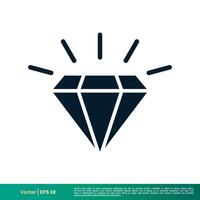 Diamant Ring Symbol Vektor Logo Vorlage Illustration Design eps 10.