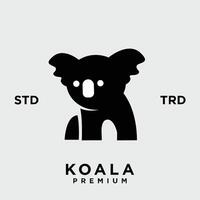 koala logotyp ikon design mall vektor med modern illustration begrepp