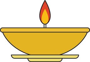 Kerze Symbol. eben Illustration von Kerze Vektor Symbol zum Netz Design
