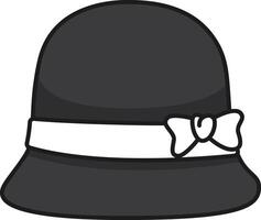 Hut Symbol im eben Stil isoliert auf Weiß Hintergrund. Hüte Symbol Lager Vektor Illustration.