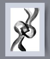 scandinavian abstrakt vektor skriva ut. minimalistisk abstrakt vägg konst bakgrund för skriva ut. scandinavian vektor stil.