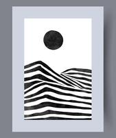 abstrakt Streifen künstlerisch Weg Mauer Kunst drucken. zeitgenössisch dekorativ Hintergrund mit Weg. Mauer Kunstwerk zum Innere Design. druckbar minimal abstrakt Streifen Poster. vektor