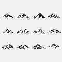 Sammlung von Berg Logos vektor