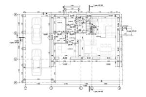 detailliert architektonisch Privat Haus Fußboden planen, Wohnung Layout, Entwurf. Vektor Illustration