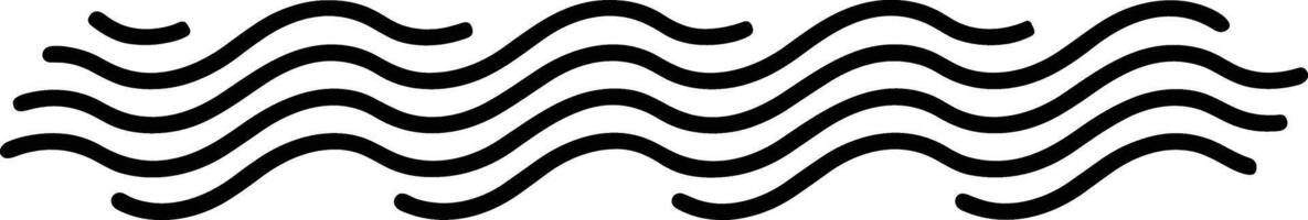 en svart och vit bild av vågor vektor