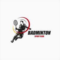 Badminton Logo kreativ Sport Logo kreativ Meister sportlich vektor