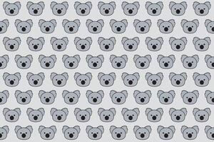 illustration, tapet ansikte av koala Björn på grå Färg bakgrund. vektor