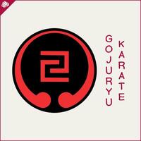Emblem, Symbol kriegerisch Künste. Goju ryu Karate vektor