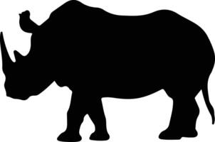 Arsinoitherium schwarz Silhouette vektor