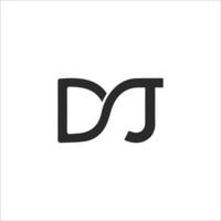 dj och jd brev logotyp design .dj,jd första baserad alfabet ikon logotyp design vektor