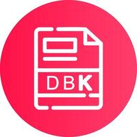 dbk kreativ ikon design vektor