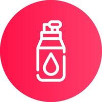 Wasserflasche kreatives Icon-Design vektor