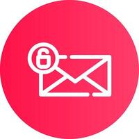 Entsperren Sie das kreative Icon-Design für E-Mails vektor