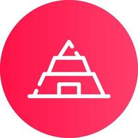 Pyramide kreatives Icon-Design vektor