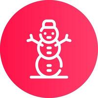 Schneemann kreatives Icon-Design vektor