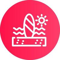 Paddle Surf kreatives Icon-Design vektor