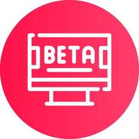 Beta kreativ Symbol Design vektor