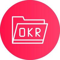 okr Mappe kreativ Symbol Design vektor