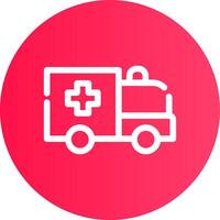 Krankenwagen kreatives Icon-Design vektor