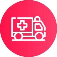 Krankenwagen kreatives Icon-Design vektor