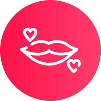 Lippen kreatives Icon-Design vektor