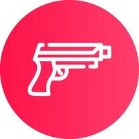pistol kreativ ikon design vektor