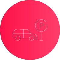 Taxi Parkplatz kreativ Symbol Design vektor