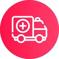 Krankenwagen kreatives Icon-Design vektor