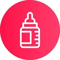 Babyflasche kreatives Icon-Design vektor